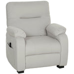 Fauteuil relax électrique fauteuil inclinable port USB repose-pieds poches latérales télécommande 96x90x103cm crème