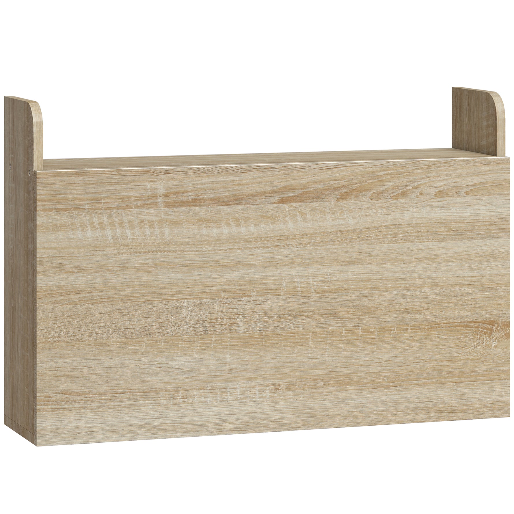 Bureau suspendu table murale table d'ordinateur murale et tablette rabattable avec rangements - 77 x 20 x 51 cm