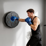 Machine de boxe musicale music boxing machine mural avec bluetooth music 40 x 40 x 7,5 cm, noir
