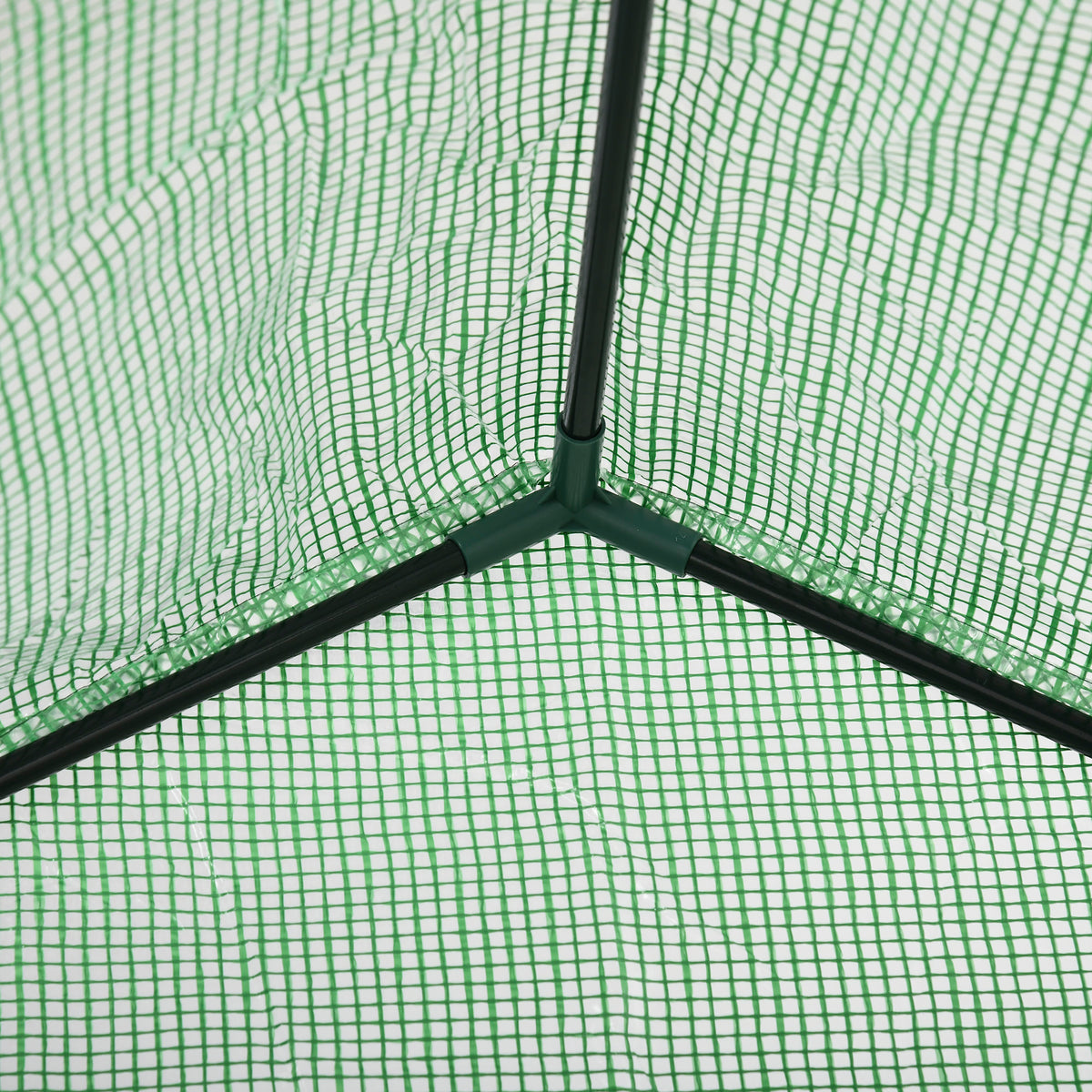 Serre de Jardin avec Étagères 3 Niveaux, Petite Serre de Balcon en Bâche PE 140 g/㎡ Renforcée 141 x 72 x 191 cm, Vert