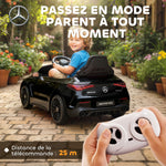 Voiture électrique enfants Mercedes AMG CLE 53 12V 2 moteurs télécommande parentale 2,4G 99 x 55 x 43 cm noir