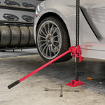 Cric farm jack tout-terrain ATV 4x4, cric pour voiture véhicule charge max. 3000 kg, hauteur de levage 11-135 cm, rouge