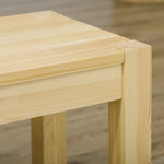 Panca da cucina in legno massello 3 posti, panca da sala da pranzo, portata 330 kg, 150 x 33 x 45 cm, legno naturale