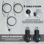 Poulie musculation maison, cable machine musculation exercices de flexion des biceps, des triceps et des bras