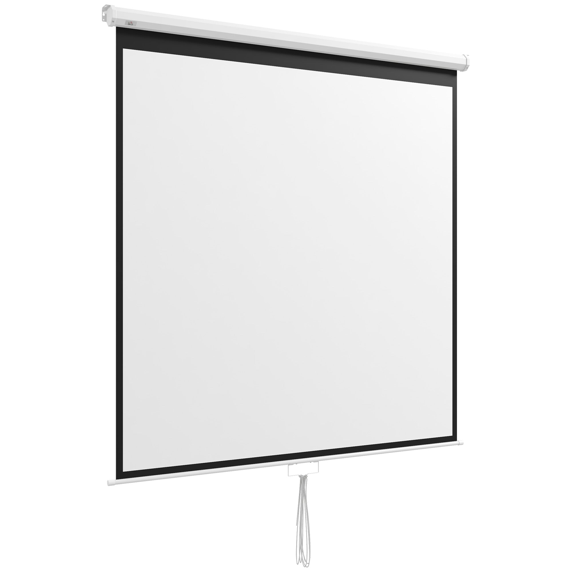 99 hazbeteko telebista eta etxeko zinemarako proiekzio-pantaila, 4K HD 1:1 bideoproiektagailua, 178 L x 178 A cm