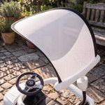 Lizenziertes 3-in-1 Mercedes-Benz Kinder-Rutschauto, Schutzbügel, Stauraum, Hupe, 83x40x90cm, Weiß