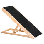 Rampa plegable para perros de raza grande, escalera para perros para sofá con altura ajustable de 26-61 cm, negro