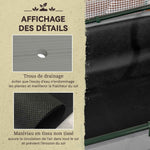 Potager sur Pieds surélevé avec bâche Jardinière surélevée potager volume 104 L avec Trous de Drainage, Tissu non tissé