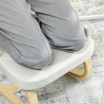 Siège assis genoux, siège ergonomique en bois à bascule, chaise à genoux pour bureau à domiciles, crème