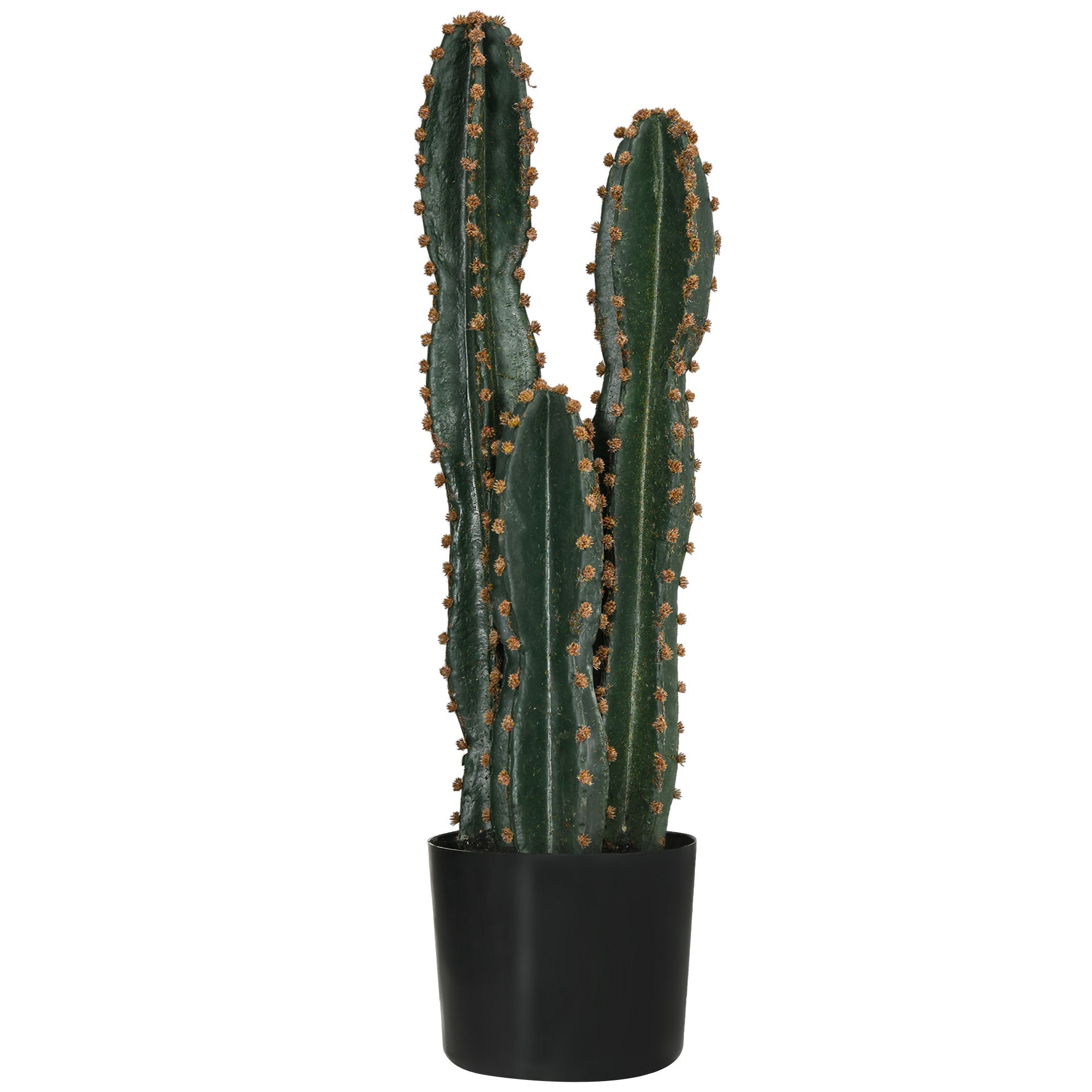 Cactus artificiel grand réalisme plante artificielle grande taille dim. Ø 17 x 60H cm vert