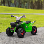 Elektro-Quad für Kinder, 6V-Batteriefahrzeug mit Vorwärts- und Rückwärtsgang, 70L x 41,5B x 48,5H cm, Grün