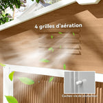 Stalen tuinhuis 3,6 m² schuin dak 4 ventilatieopeningen afsluitbare schuifdeuren 236x171x191 cm, donkerbruin