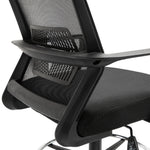 Fauteuil de bureau chaise de bureau assise haute réglable dim. 64L x 59l x 104-124H cm maille respirante noir