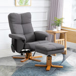 Fauteuil massant avec repose-pied - dossier inclinable jusqu'à 145°, coffre de rangement, appuie-têteet et télécommande