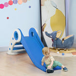 Foldable Toddler Slide for Indoor and Outdoor Use, 3 to 6 Years, 120 x 50 x 56 cm, HDPE, Blue