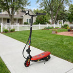 Trottinette électrique 120 W pliable pour enfant 7-14 ans 12 Km/h max. autonomie 10 Km max. rouge