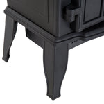 Cheminée électrique sur pied 1000/2000 W, fausse cheminée décorative avec effet flamme LED, protection contre la surchauffe, zone de couverture 15-30 m², noir