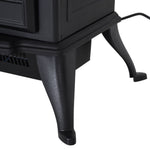 Cheminée électrique sur pied 1000/2000 W, fausse cheminée décorative avec effet flamme LED, protection contre la surchauffe, zone de couverture 15-30 m², noir