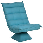 Fauteuil de sol paresseux fauteuil relax fauteuil salon design capitonné inclinaison dossier réglable pivotant 360°