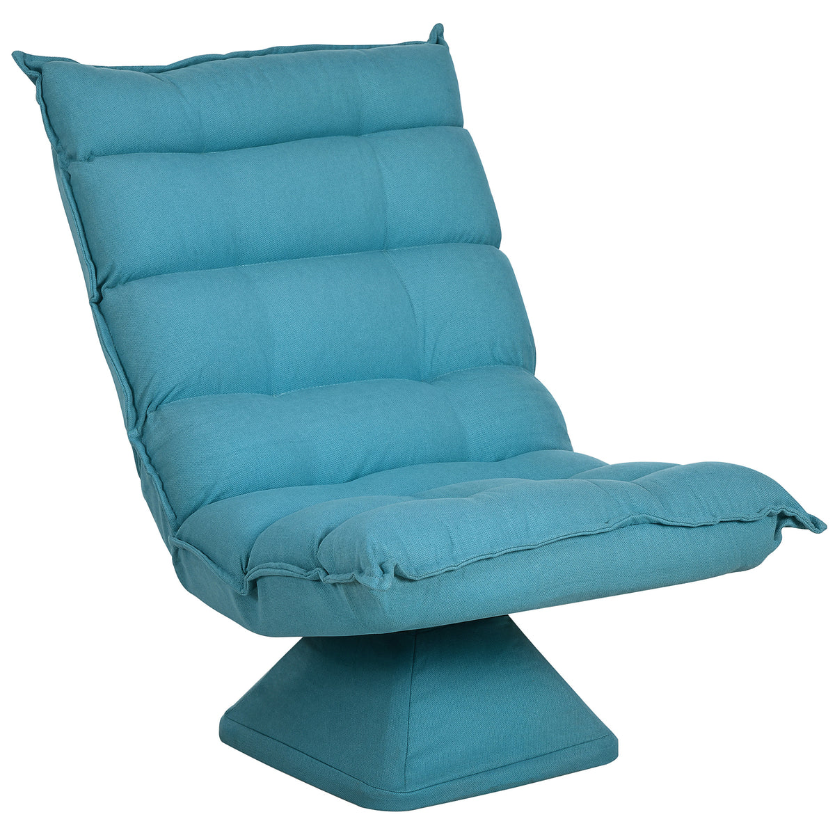 Fauteuil de sol paresseux fauteuil relax fauteuil salon design capitonné inclinaison dossier réglable pivotant 360°