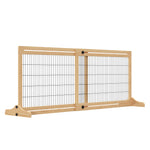 Barriera di sicurezza per cani estensibile lunghezza regolabile 104-180 x 36 x 69 cm pino legno naturale