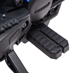 Moto da cross elettrica per bambini 3-8 anni, batteria 6V, 2 motori, clacson e rotelle, carico 30KG, blu