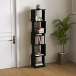 Bibliothèque étagère Design Moderne à 5 Niveaux – Rangement Pratique pour Maison ou Bureau, noir