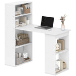 Bureau informatique, bureau avec rangement, 6 compartments ouverts, table d'ordinateur pour chambre, studio, 120
