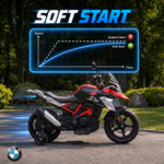 Moto elettrica per bambini 3-8 anni BMW G310 GS, batteria al litio 12V, 3-6 km/h, 102 x 62 x 73 cm, rosso