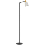 Lampadaire sur Pied Salon à Tête Rotative à 350°, Lampe sur Pied Moderne avec 3 Températures de Couleur, Noir