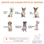 Barrière de sécurité pour chien extensible longueur réglable 104-180 x 36 x 69 cm pin bleu gris
