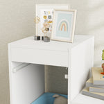 Meuble de rangement pour jouets des enfants avec 6 bacs amovibles, 3 niveaux de rangement, 96 x 38,5 x 90, multicolore