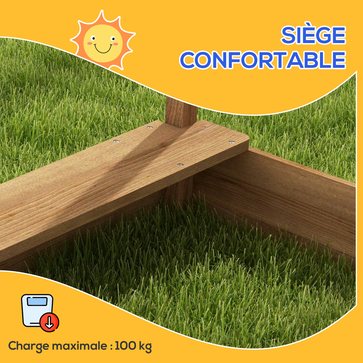 Holz-Sandkasten in Hausform für Kinder mit Vordach, 2 Becken, Spüle und Tafel, 124 x 116 x 146 cm, Schwarz