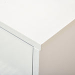 Scarpiera - 3 ante a ribalta e cassetto scorrevole - dim. 62L x 24P x 135A cm Bianco