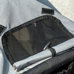 Poussette pour chien pliable avec panier de rangement, coussin lavable, roues en caoutchouc et auvent réglable, gris