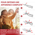 Sapin de Noël Artificiel Lumineux 210H cm LED x 700 Blanc Chaud + Support Pied 2154 Branches Vert