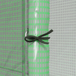 Serre de jardin adossée murale serre à tomate 2 Portes zippées enroulables, 1 fenetre, dim. 200L x 80l x 200/180H cm