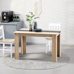 Eettafel keukentafel modern design met groot blad 2-4 personen van hout afm. 120L x 69B x 75H cm