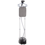 Défroisseur vapeur vertical 1950 W 32g/min, réservoir d'eau 2 L, tige télescopique, 11 températures réglables, noir