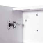 Armoire murale salle de bain avec miroir 70 x 60 cm avec étagère réglable, miroir salle de bain avec rangement, blanc
