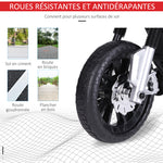 Moto électrique pour Enfants de 3-6 ans 25 W 6 V 3 Km/h Effets Lumineux et sonores roulettes Amovibles Charge max. 30 kg Rouge