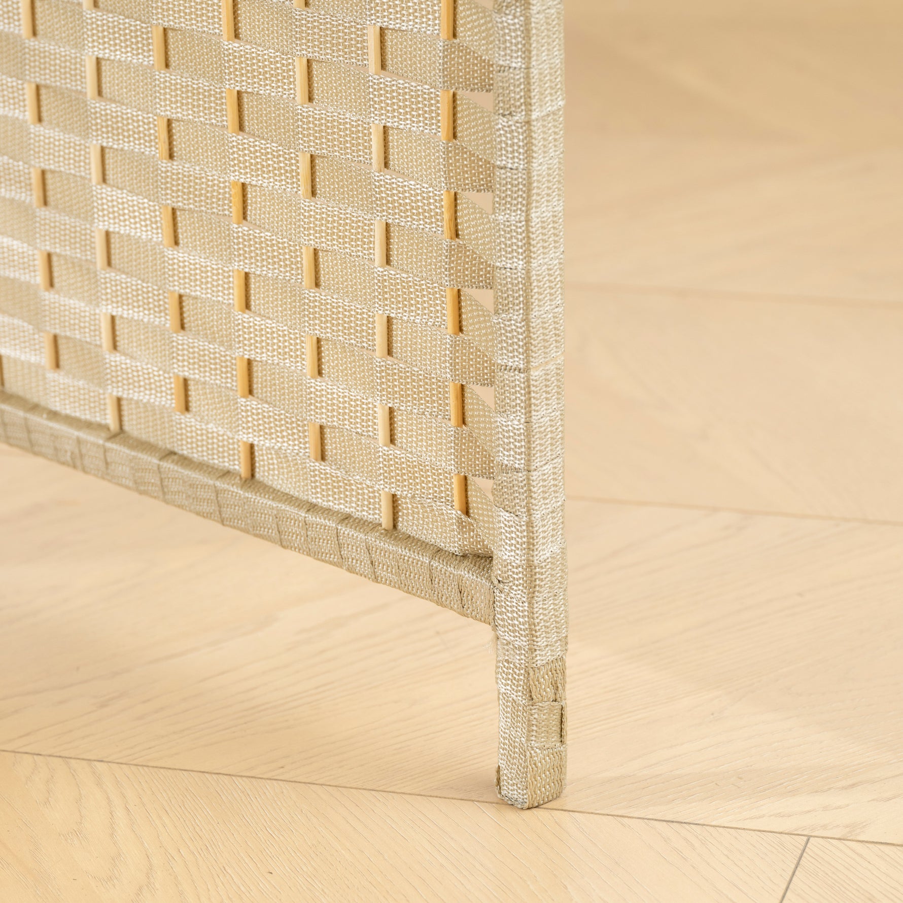 Paravent interieur en bois 6 panneaux 240 x 170 cm séparateur de pièce pliable pour salon, chambre à coucher, naturel