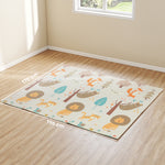 Tapis de jeu pour enfant bebe, tapis d'éveil bébé pliable épais réversible en mousse, 196 x 176 x 1,5 cm, multicolore