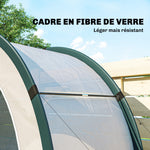 Serre de Jardin Pliable et Portable, Petite Serre de Balcon en Bâche PE et Porte Zippée, 200 x 80 x 164 cm, Vert