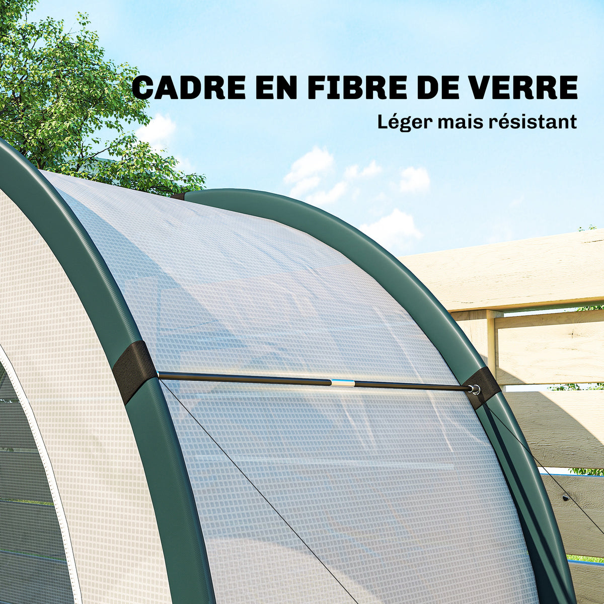 Serre de Jardin Pliable et Portable, Petite Serre de Balcon en Bâche PE et Porte Zippée, 200 x 80 x 164 cm, Vert