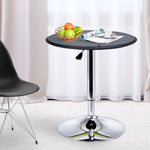 Table de Bar Table Bistro Mange-debout Chic Style Contemporain Hauteur réglable 67-93 cm Ø 63 cm Plateau