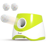 Lanceur de Balles Automatique avec 3 Balles en ETPU, 3 Réglages de Distance 6m/10m/14m, Intérieur et Extérieur, Vert