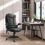 Fauteuil de bureau massant et chauffant, chaise de bureau, chaise ergonomique avec hauteur réglable, dossier