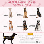 Lit sur pieds XXL pour chien chat lit de camp animal 122L x 92l x 23H cm rouge