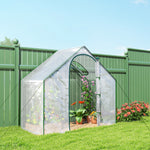 Serre de Jardin Balcon terrasse Serre pour tomates 1,8L x 1l x 1,68H m Acier plastique imperméable Transparent Vert